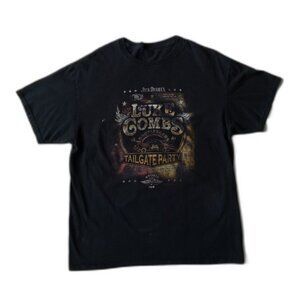 Luke Combs 2023 World Tour Bootleggers Tailgate Party Black T-Shirt Adult Medium
